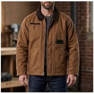 Dri Duck Men's Saddle Insulated Work Classic Rambler Chore Coat Size L NWT